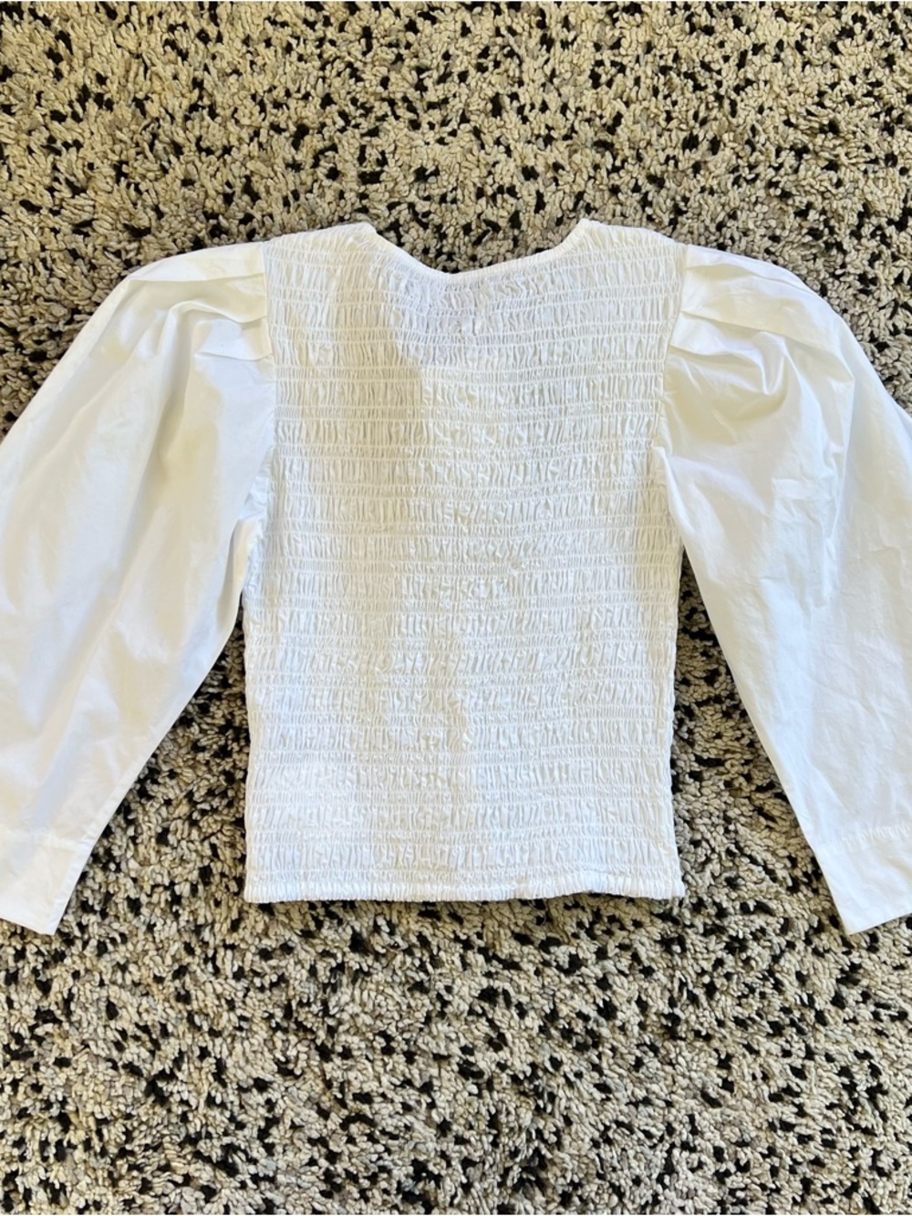 GANNI Organic Cotton Poplin Blouse F8856 Women’s Size 34 XS - Picture 13 of 13